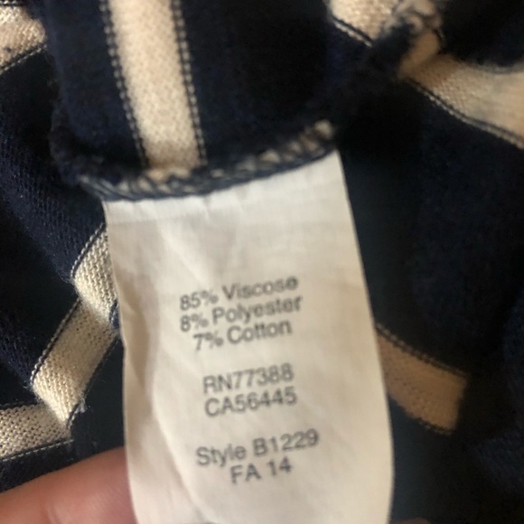 Madewell coin toss stripe dress navy & white S - Picture 5 of 5